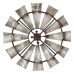 Special T Imports Rustic Windmill Clock 