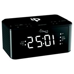 Supersonic SC6030QIBLK Clock Radio With Qi Wireless Charging