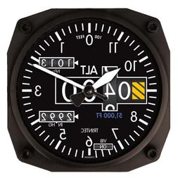 Trintec Series 2060 NV Altimeter Altitude Clock 6.5" Square