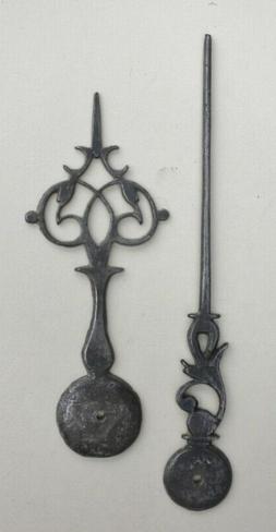 Set of Pewter Wooden Works Tall Clock Hands