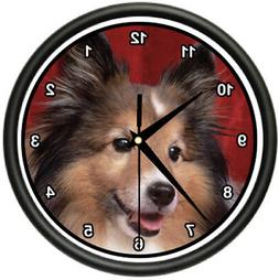 SHELTIE Wall Clock dog pet shetland sheepdog breeder