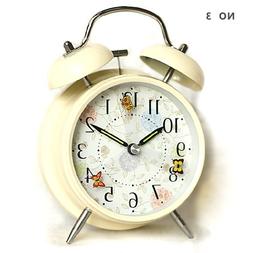 hito 4" Silent Alarm Clock Flying Butterfly Battery Operated