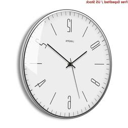 LANGPIN Silent & Non Ticking Modern Wall Clock 14"- Battery 