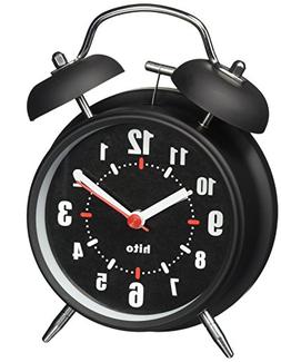 hito 4" Silent Non-ticking Quartz Analog Alarm Clock w/Extra