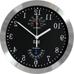 hito Modern Silent Wall Clock Non Ticking 10 inch Excellent 