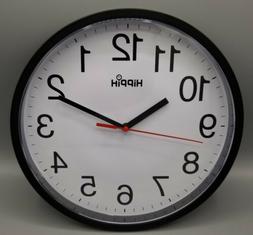 Hippih 10" Silent Quartz Decorative Wall Clock Non-ticking D
