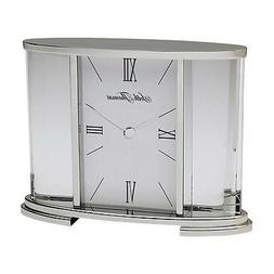 Seth Thomas Silver Glass Carriage Table Clock