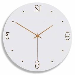 Simple Modern Decorative Wooden Wall Clock Silent Non-Tickin