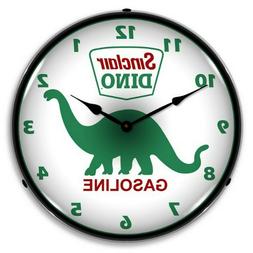 Sinclair Dino LED Lighted Wall Clock ~ Made in USA ~