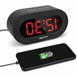 REACHER Small LED Digital Alarm Clock With Simple Operation,
