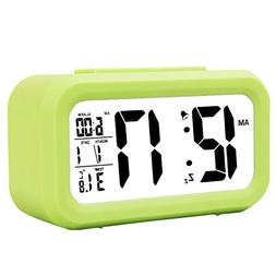 Hense Smart LCD Large Screen Alarm Clock with Low Light Sens