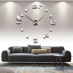 Living Room Designs Large Watch Decors Acrylic Mirror Quartz