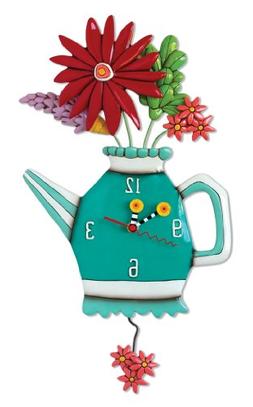 Allen Designs Spring Bouquet Pendulum Clock