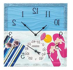 Springfield 92670 at The Pool Outdoor Clock and Thermometer,