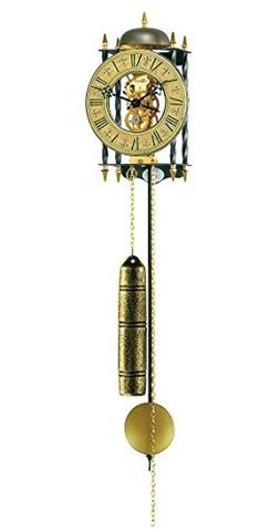 Stamford Skeleton Wall Clock W Pendulum & Wrought Iron Case