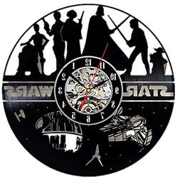 Star Wars Vinyl Record Clock Home Design Room Art Decor Hand