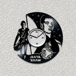 Star Wars Vinyl Wall Art Clock Gift For Christmas Living Roo