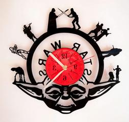 Star Wars Yoda Wall Clock Made from 12 inches / 30 cm Vintag