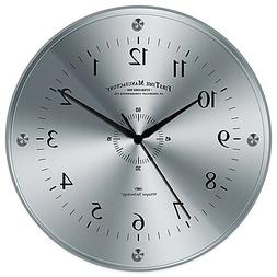 FirsTime Steel Whisper Wall Clock With Raised Tempered Glass