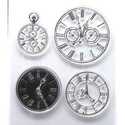 GIMITSUI Store Watch Time Clock Faces Ink Silicone Stamp Sea