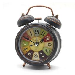 Stylish bedside Twin Bell Battery Operated Alarm Clock  With
