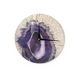Kess InHouse Sylvia Cook Purple Quartz Lavender White Wall C