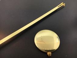 Takane Clock Pendulum Quartz Adjustable  2 1/8" Diameter Bob