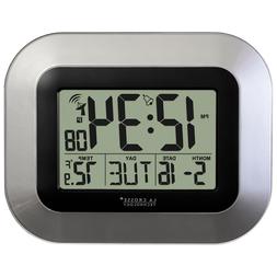 Technology Atomic Digital Home Decor Wall Clock w/ Indoor Te