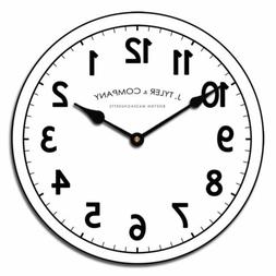 Telegraph  Vintage large wall Clock Decor Handmade Battery O