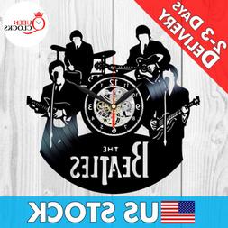 The Beatles Music Vinyl Record Clock Fans Collection Gift Ro