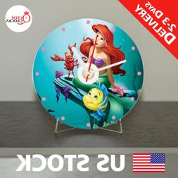The Little Mermaid Disney Gift CD Clock - Gift for Kids, Gir