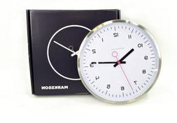 The Crosby Stainless Steel Wall Clock 12" Quartz by Marksson