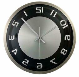 Timekeeper Products LLC, 300RAB, Round 11.5" Clock Metal Sil