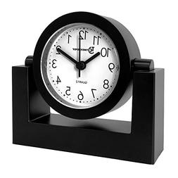 Timekeeper TK6851 Quiet Sweep Alarm Perp Tabletop Clock 4 In