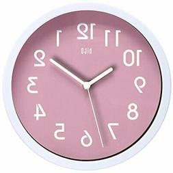 hito HITOTM Modern Colorful Silent Non-Ticking Wall Clock- 1