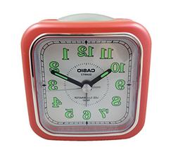 Casio Tq-157-4 Table Top Travel Alarm Clock Red