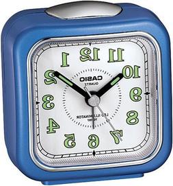 Casio Tq-157-2 Table Top Travel Alarm Clock Blue