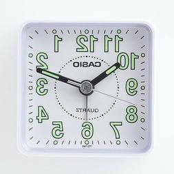 Casio TQ140-7D Travel Desk Quartz Alarm Clock Neobrite Resin