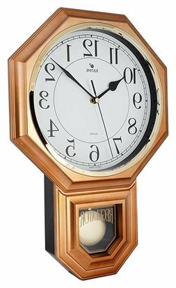 Traditional Pendulum Wall Clock Chimes Every Hour With Melod
