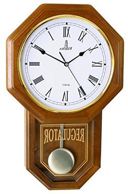 Best Pendulum Wall Clock, Silent Decorative Wood Clock with 