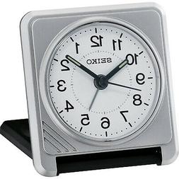 Seiko Travel Alarm Clock Silver QHT015S