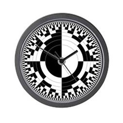 CafePress - True Binary Time Wall Clock - Unique Decorative 