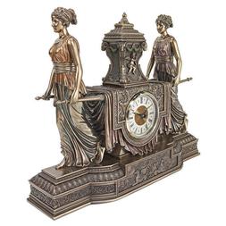 NEW Design Toscano Versailles Maidens Sculptural Mantel Cloc