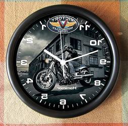VICTORY MOTORCYCLE HAMMER 10 inch Resin Wall Clock