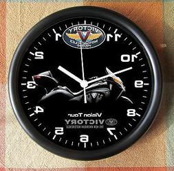 VICTORY MOTORCYCLE VISION TOUR 10 inch Resin Wall Clock