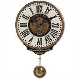 Uttermost Vincenzo Bartolini Pendulum Wall Clock, 11" x 17