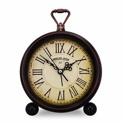 Vintage alarm clock old fashion retro Shelf desk table silen