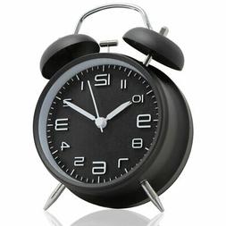 Vintage Extra Loud Alarm Clock Twin Bell Battery Analogy Bac