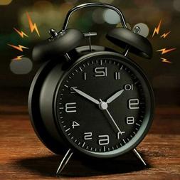 Vintage Extra Loud Alarm Clock Silent Analog NO TICK Retro N