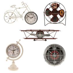 Vintage Metal Iron Alarm Clock for Home Office Kitchen Bedro